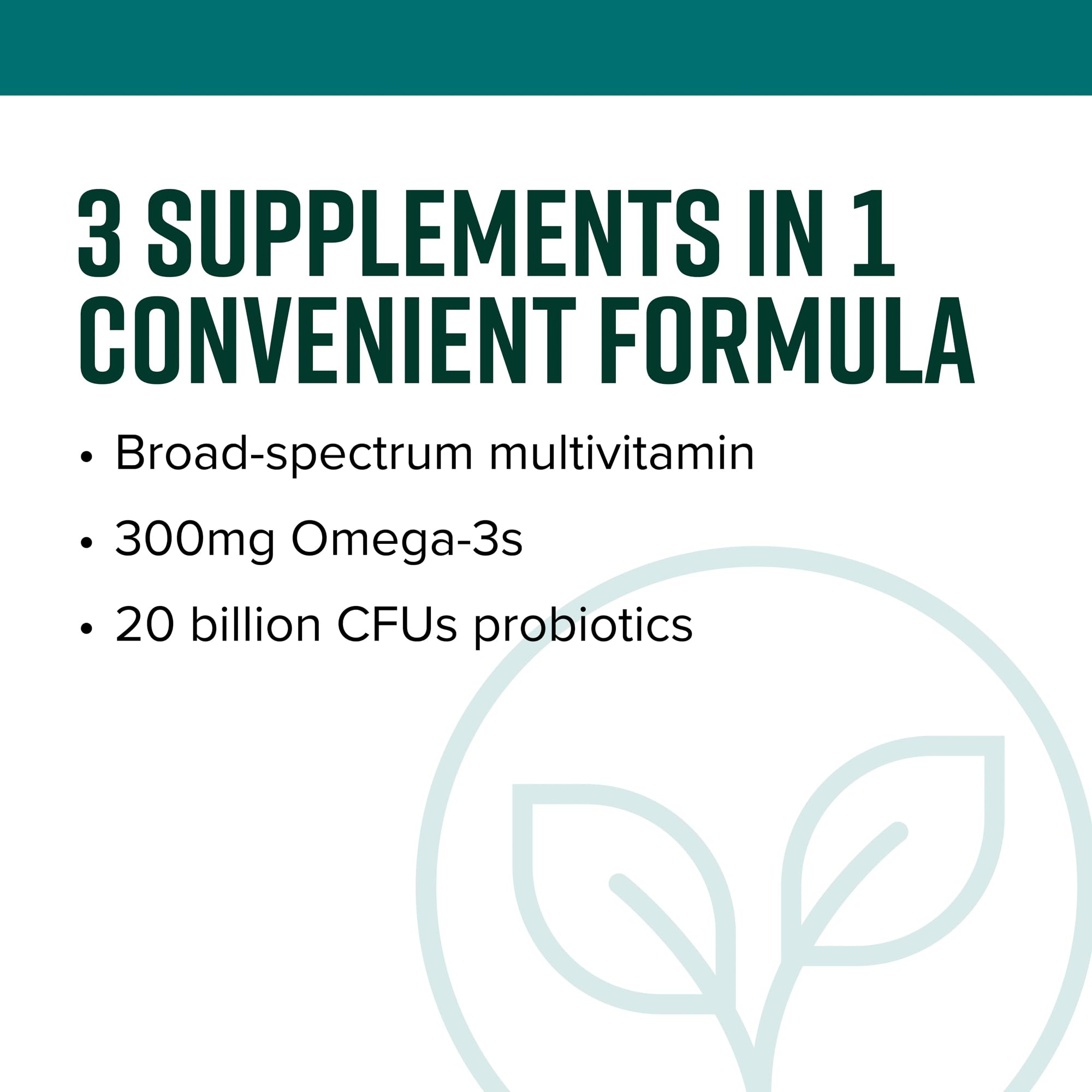 Vibrant Health Trilogy capsules close-up highlighting the 3-in-1 formula
