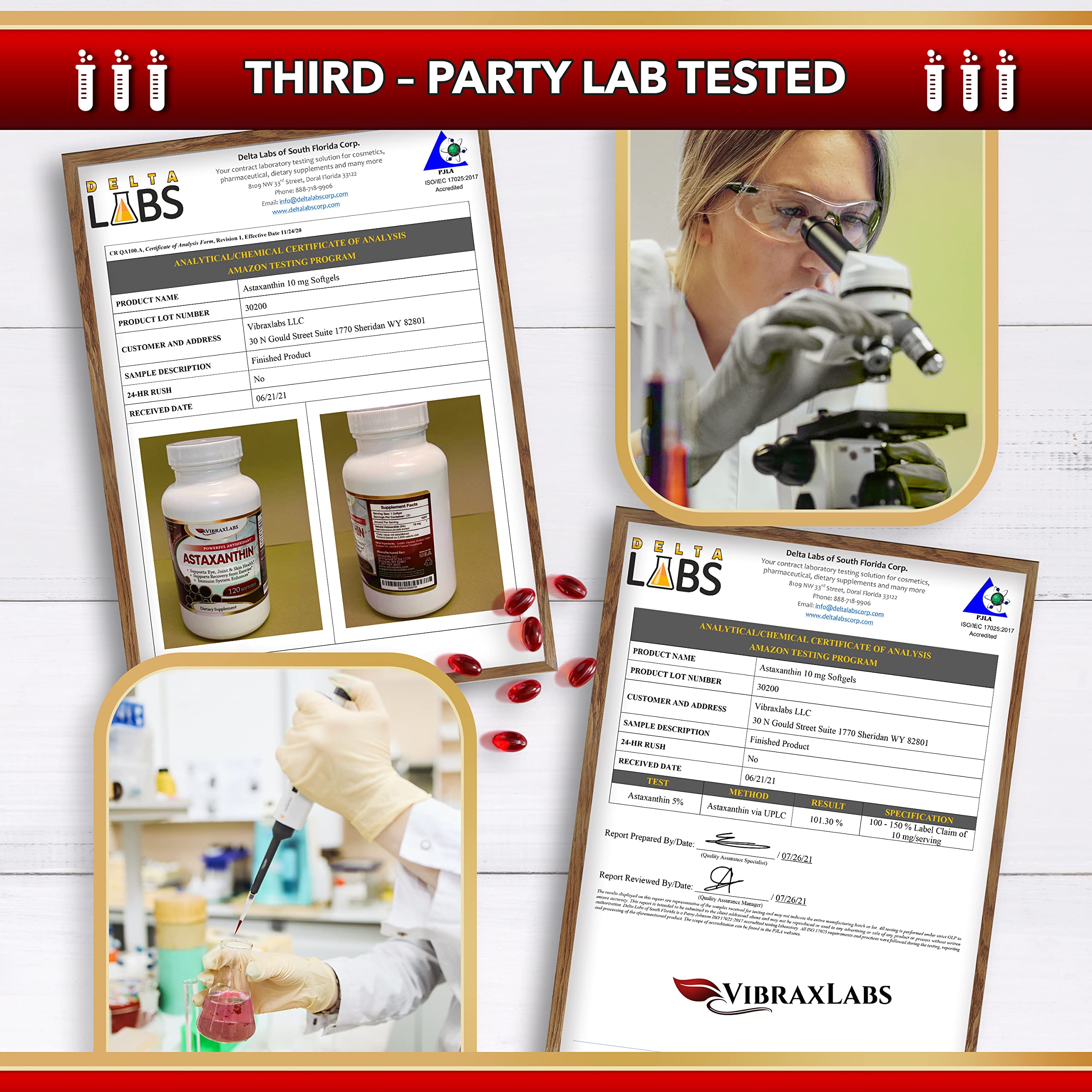 Vibraxlabs packaging shot highlighting non-GMO claim and USA production