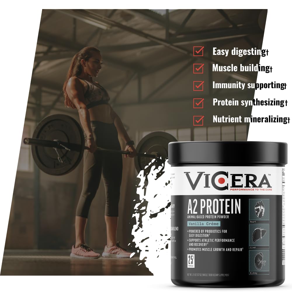 VICERA A2 Vanilla Creme smoothie served with style.