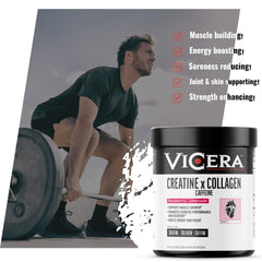 VICERA shake mix ready for a morning routine or post-workout hydration.