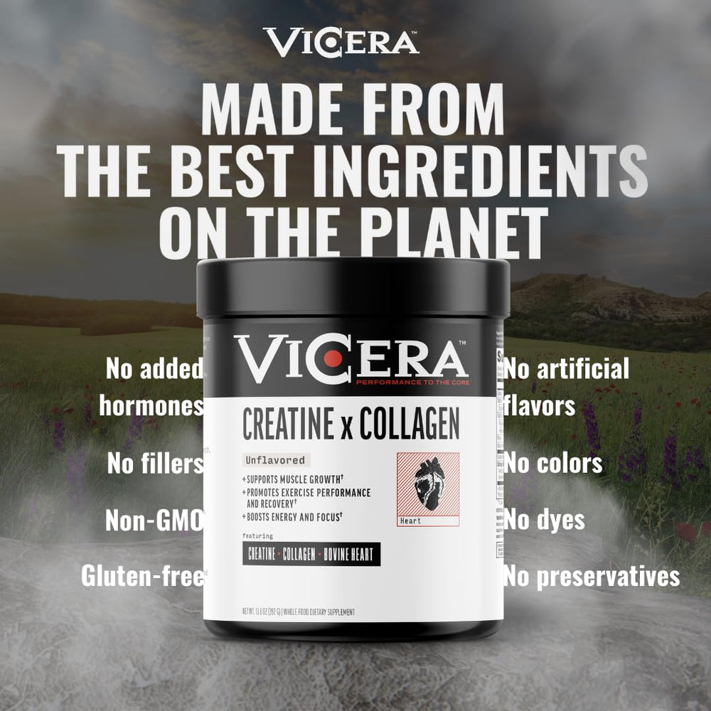 Glass showing dissolved VICERA powder in a clear beverage