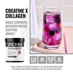 Closeup of VICERA label showing key ingredients