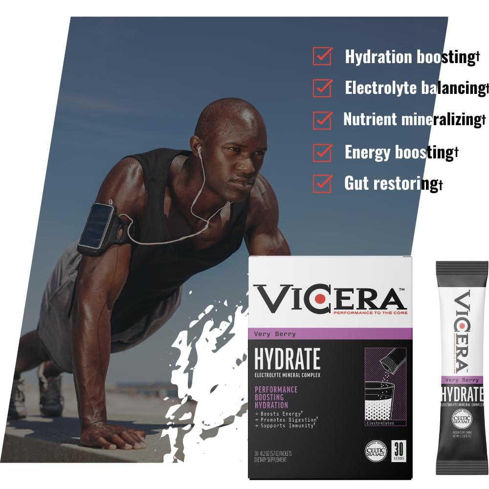VICERA Very Berry probiotic AB22 feature for digestion support.