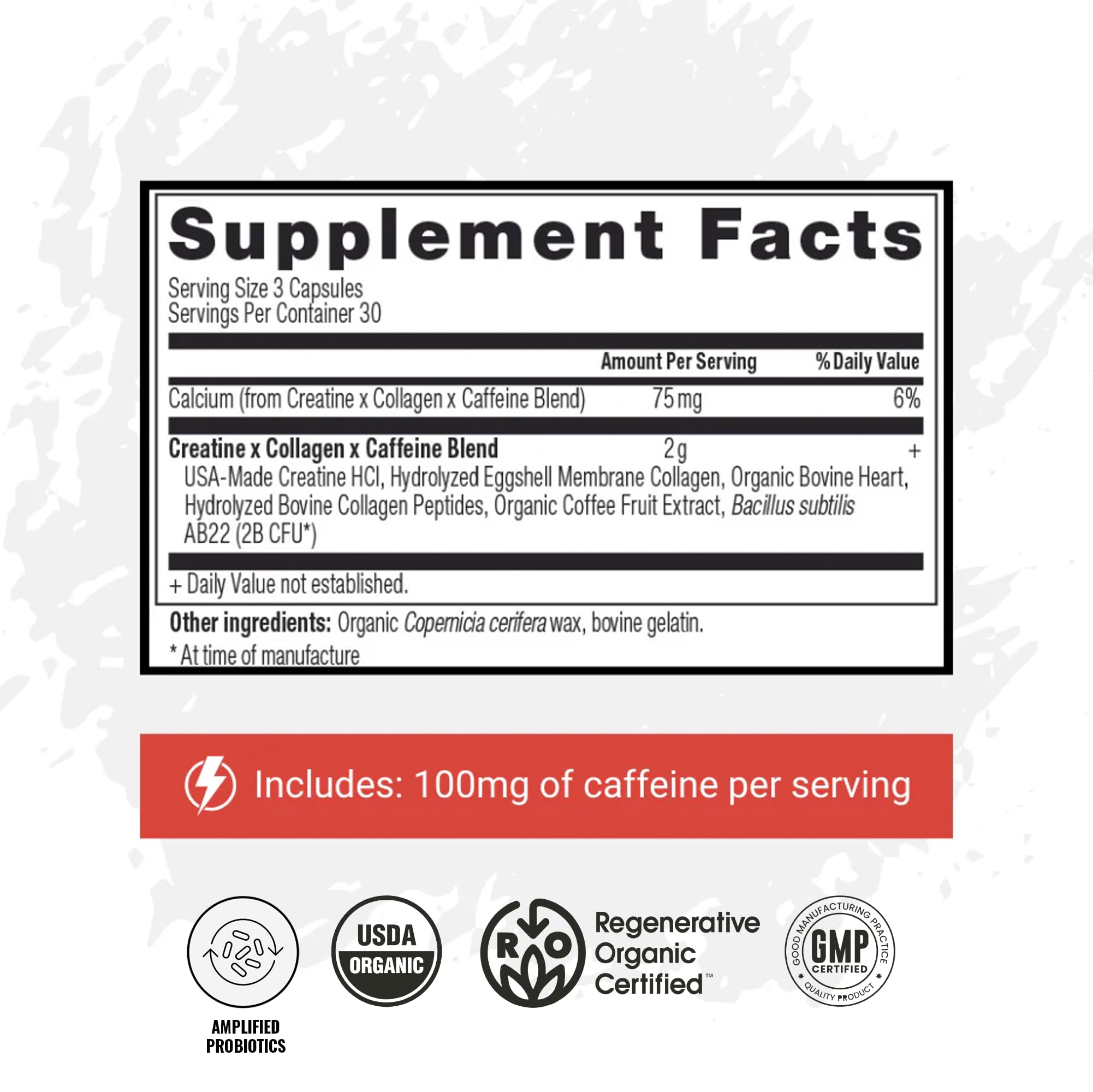 VICERA gluten-free, non-GMO packaging emphasizing clean ingredients.