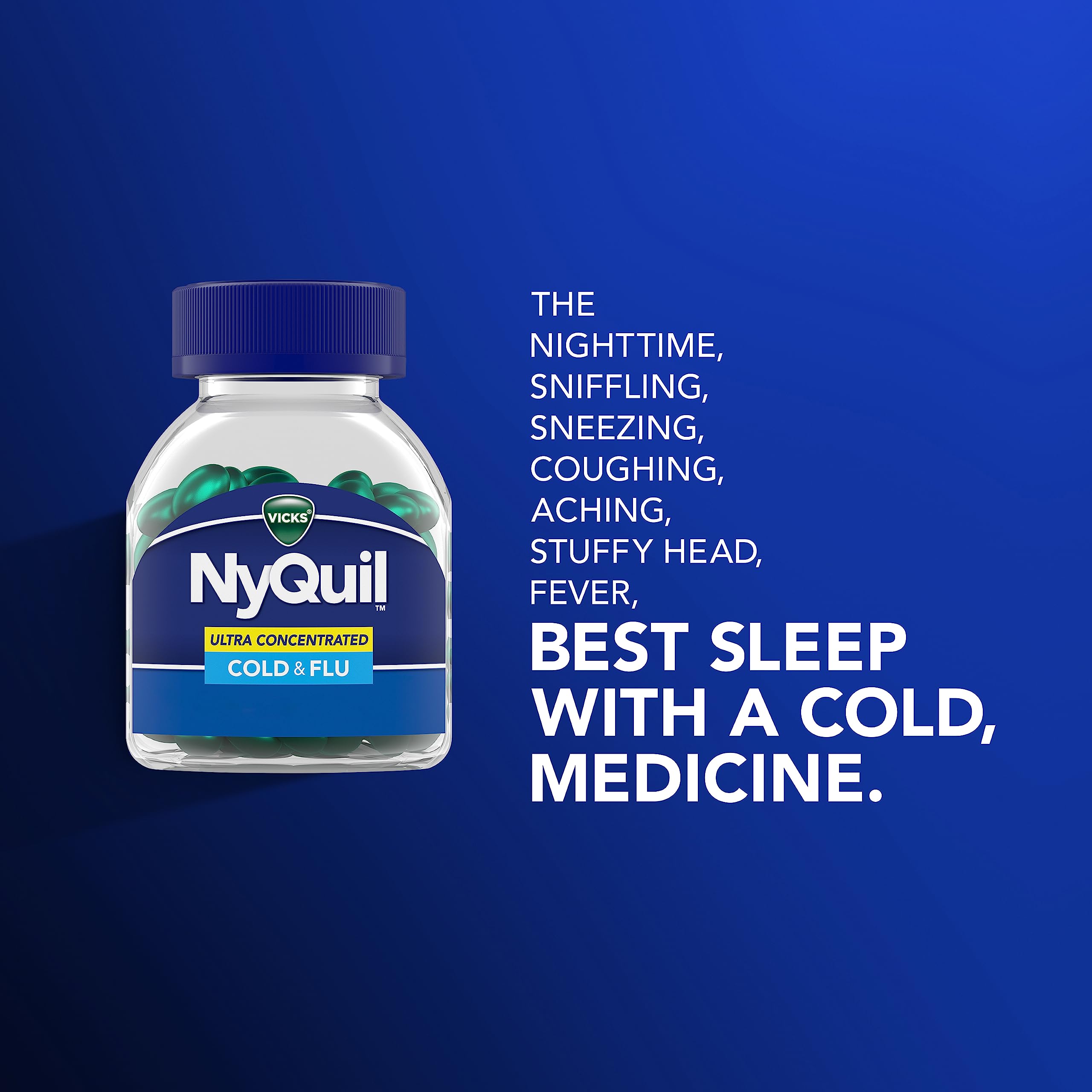 Vicks DayQuil & NyQuil Ultra co-pack box highlighting 96-count supply.
