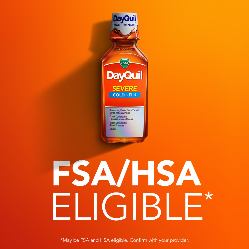 Vicks DayQuil Severe package displayed for easy daytime relief.