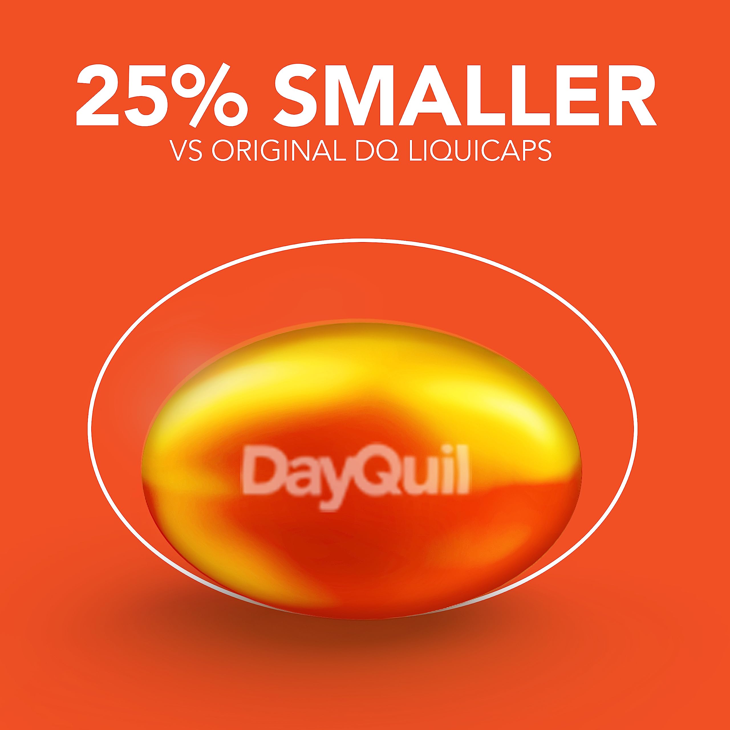 Close-up of NyQuil Ultra liquicaps showing nighttime relief form.