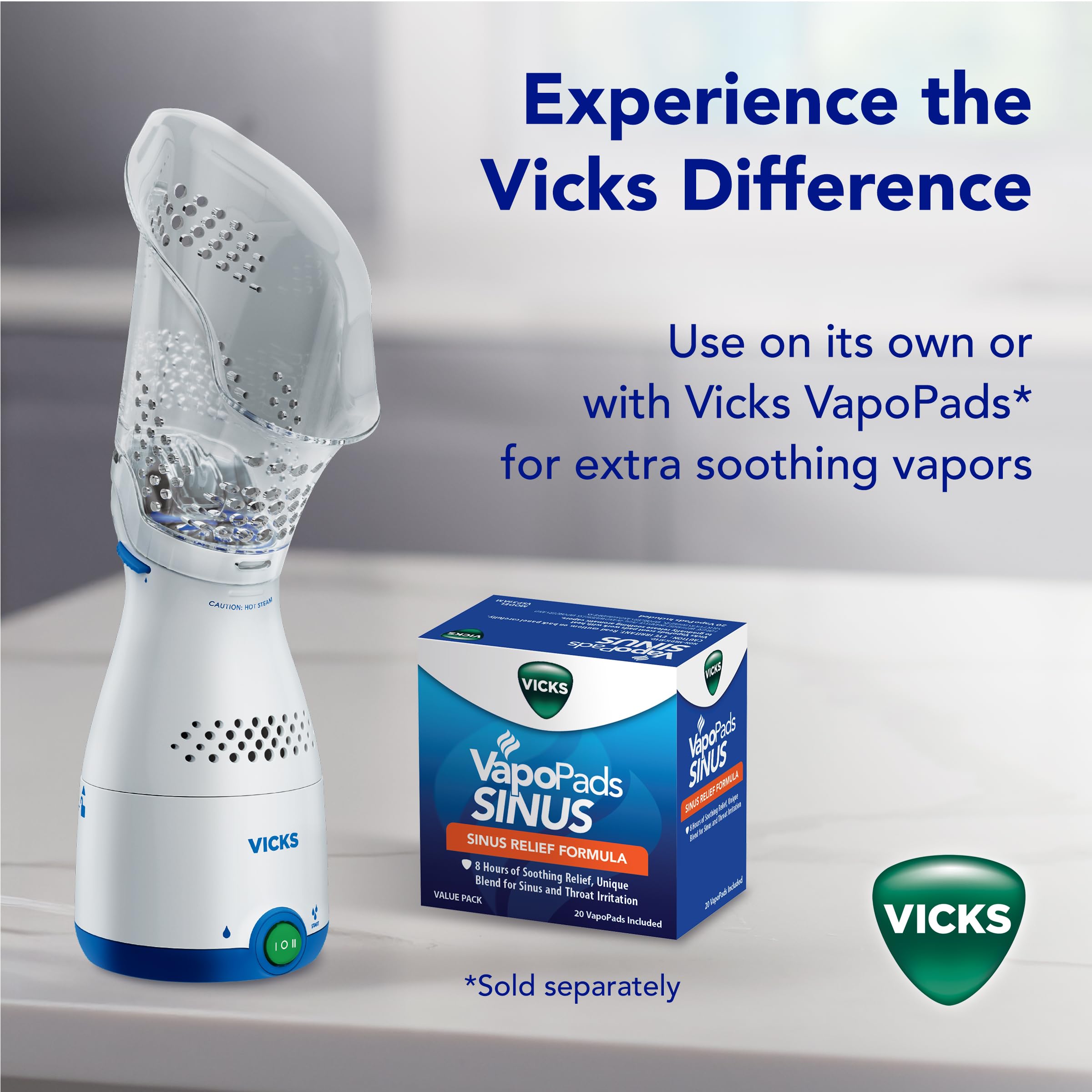 Vicks Sinus Inhaler easy-clean design for quick maintenance