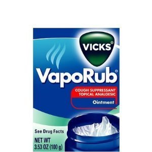 Application of Vicks VapoRub on the skin demonstrating easy topical use