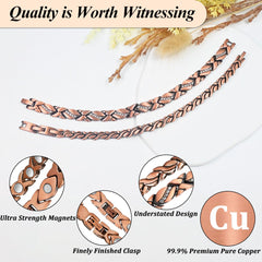 Vicmag 99.9% copper material closeup highlights durable, nickel-free construction.