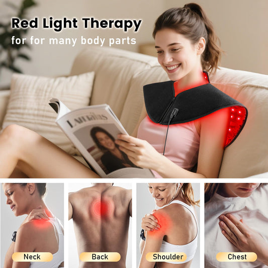 Viconor 194‑LED panel closeup showing deep-tissue reach and broad area.