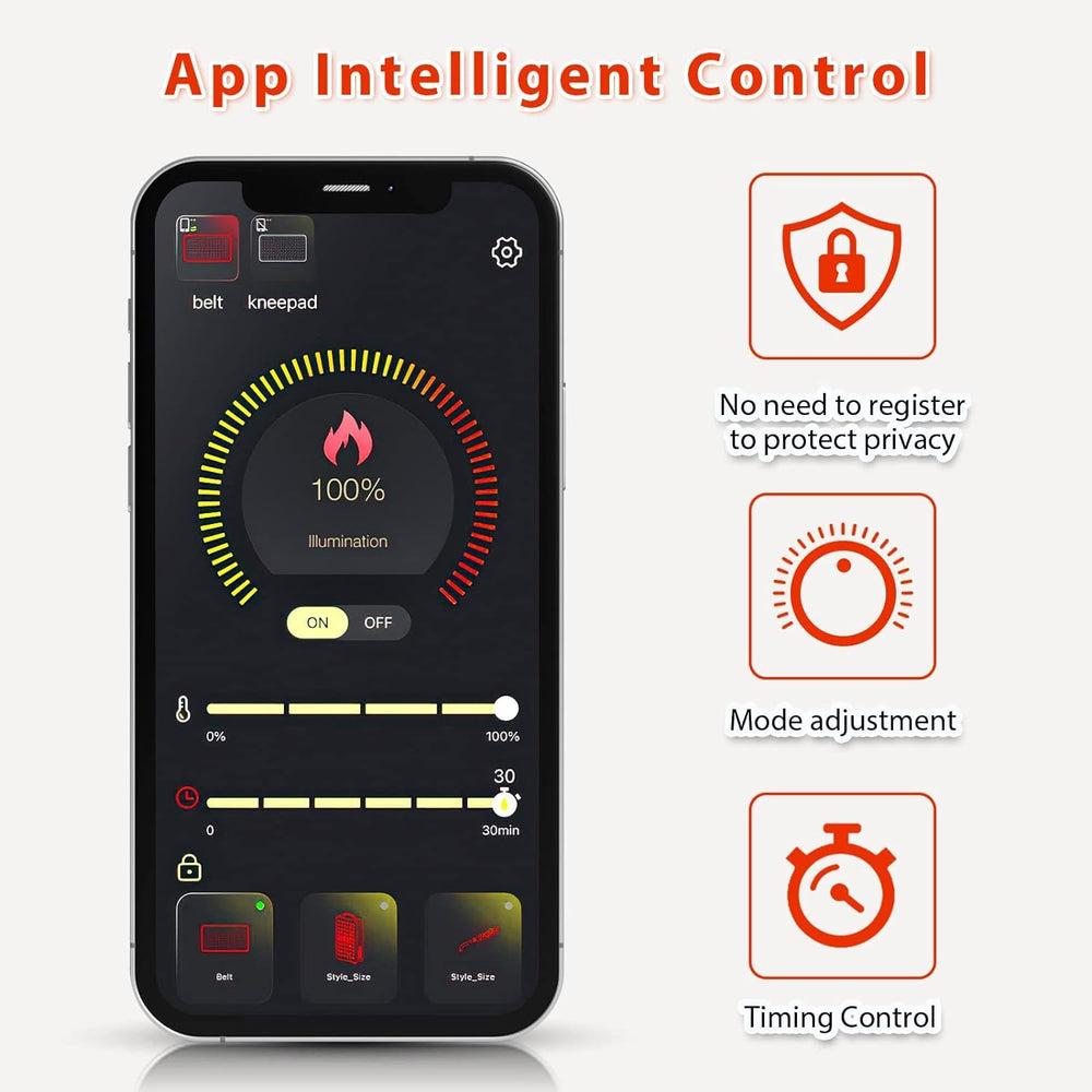 Viconor app control interface enables easy session scheduling and tracking