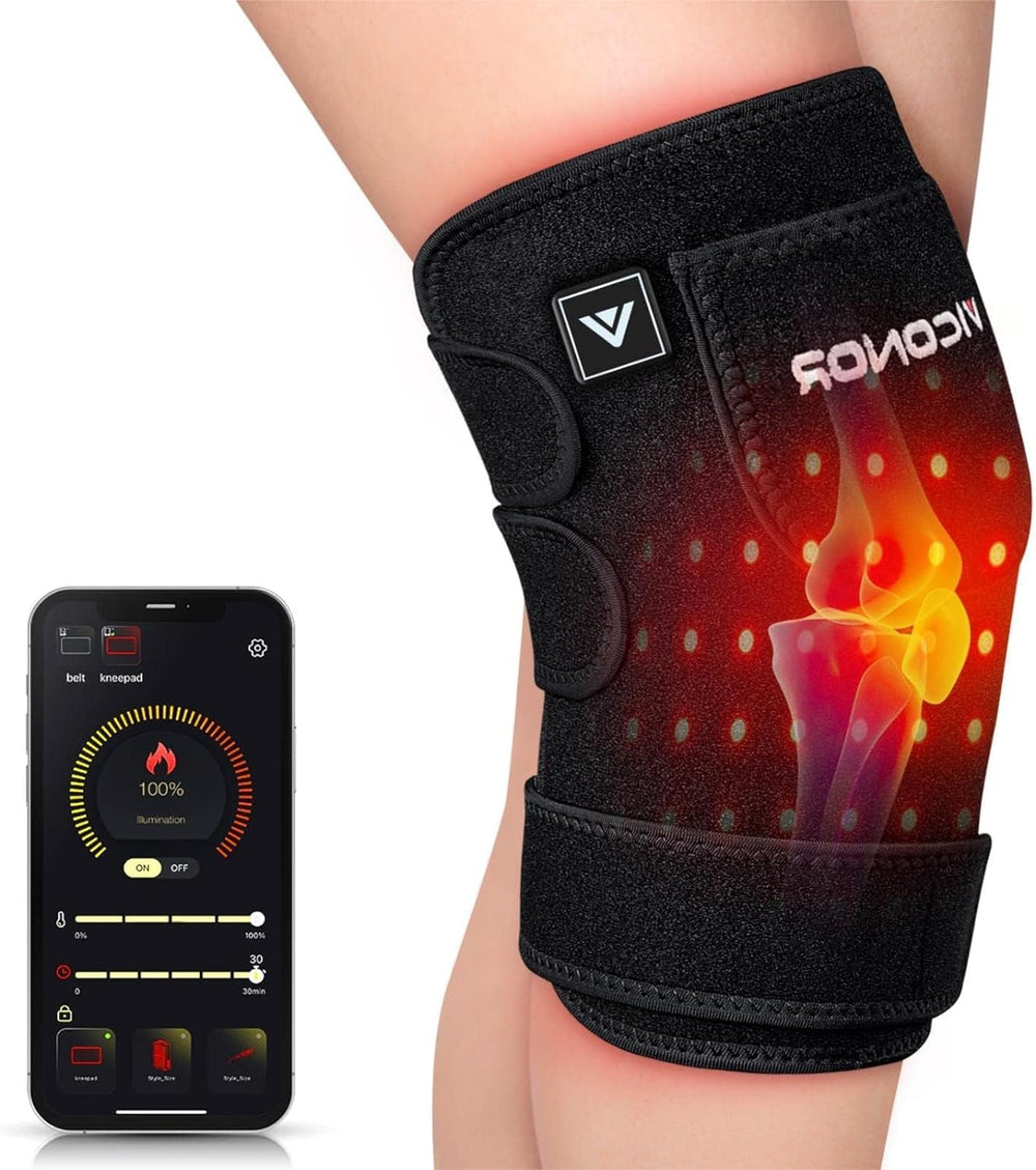 Viconor knee wrap with dual wavelengths for at-home joint support