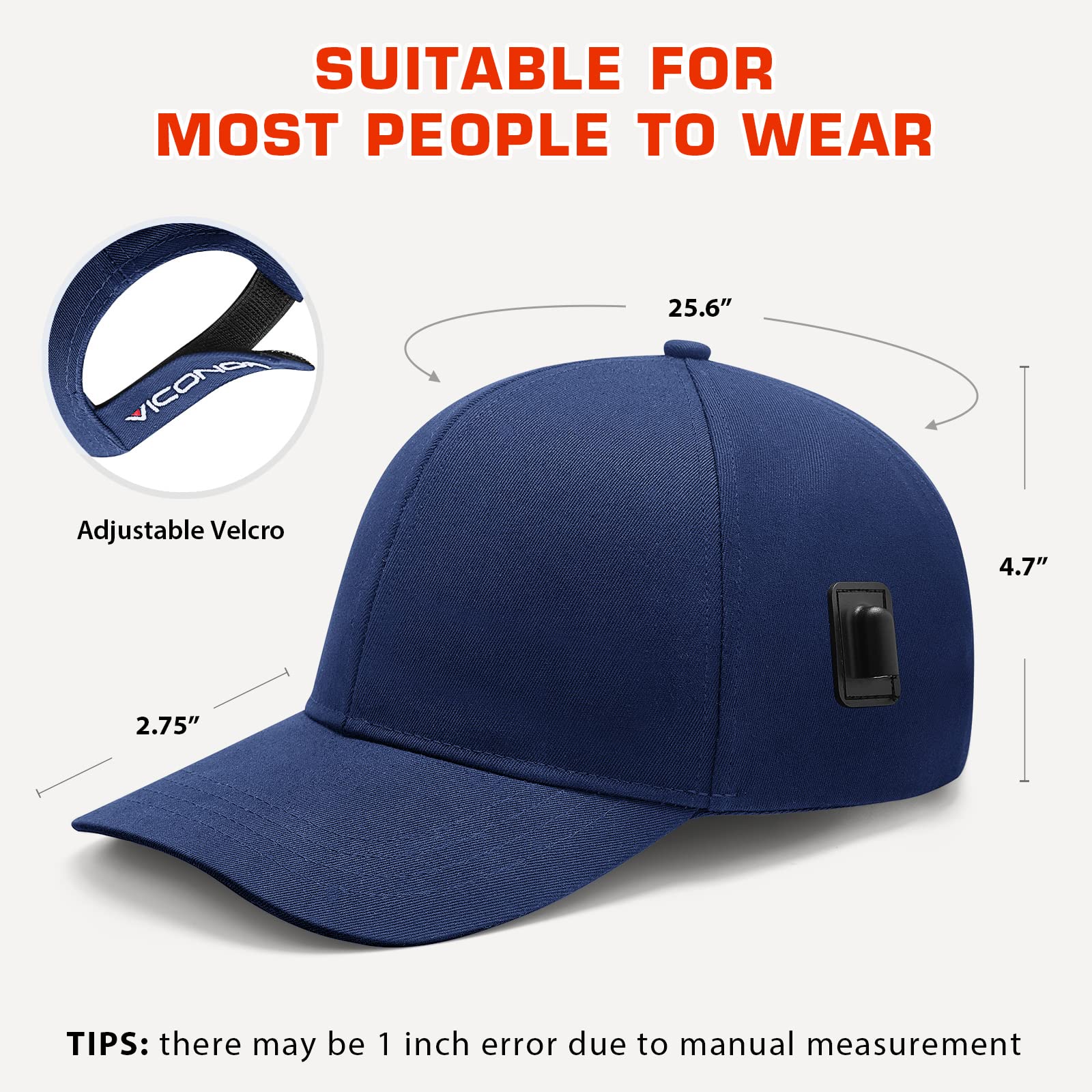 Viconor laser cap compact case keeps it travel-ready.