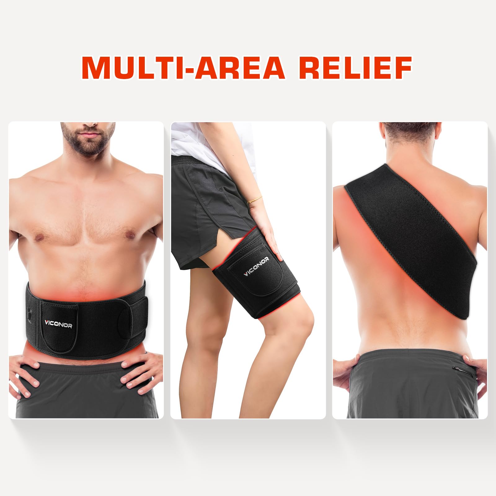 Viconor neoprene skin-friendly material promotes comfortable wear