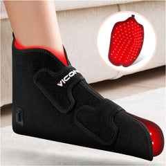 Viconor red light foot wrap focusing on toes for at‑home warmth and relief