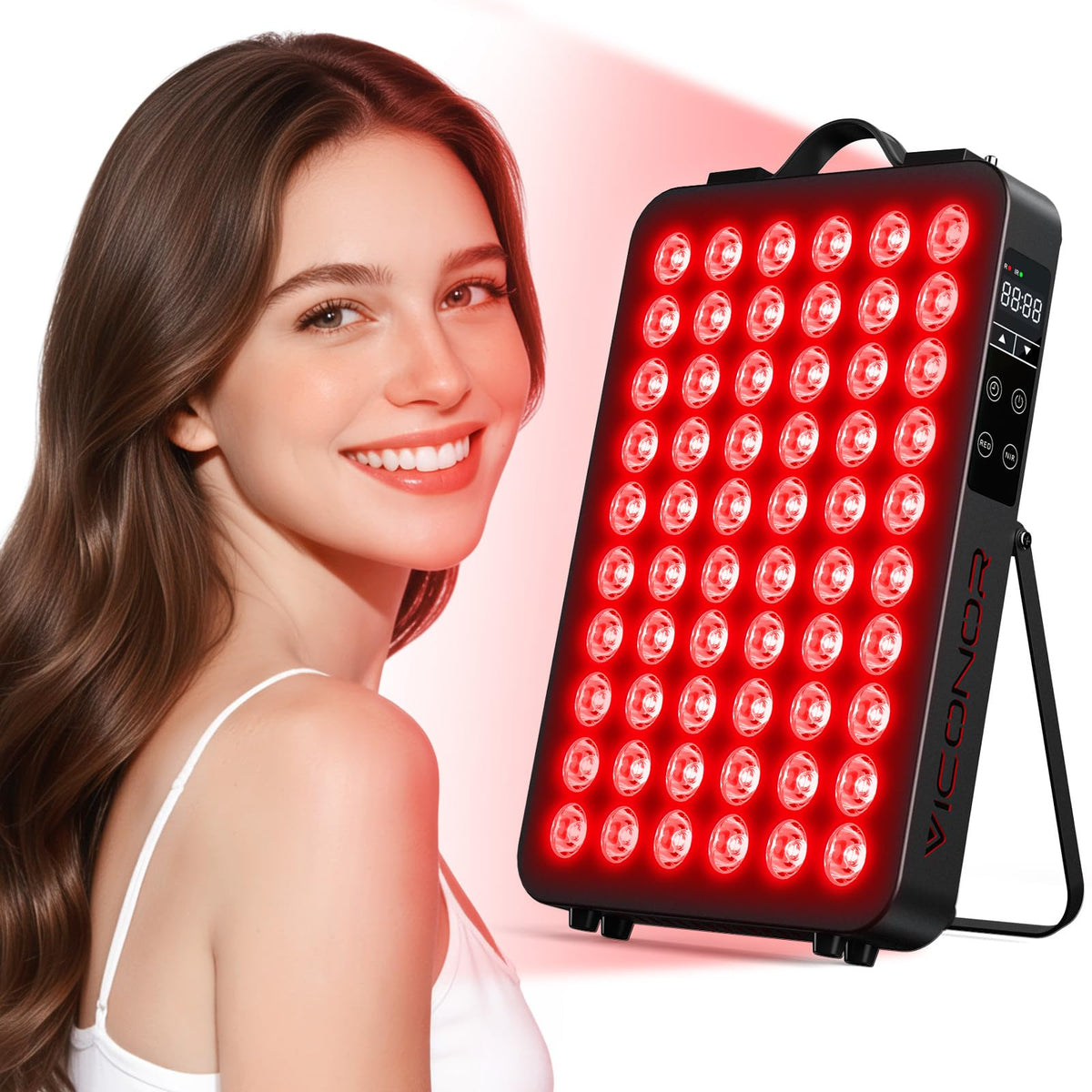 Viconor red light panel front view for at-home therapy