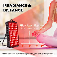 Viconor red light panel hanging kit included for easy installation
