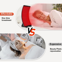Viconor red light therapy device on a desk stand enables flexible placement.