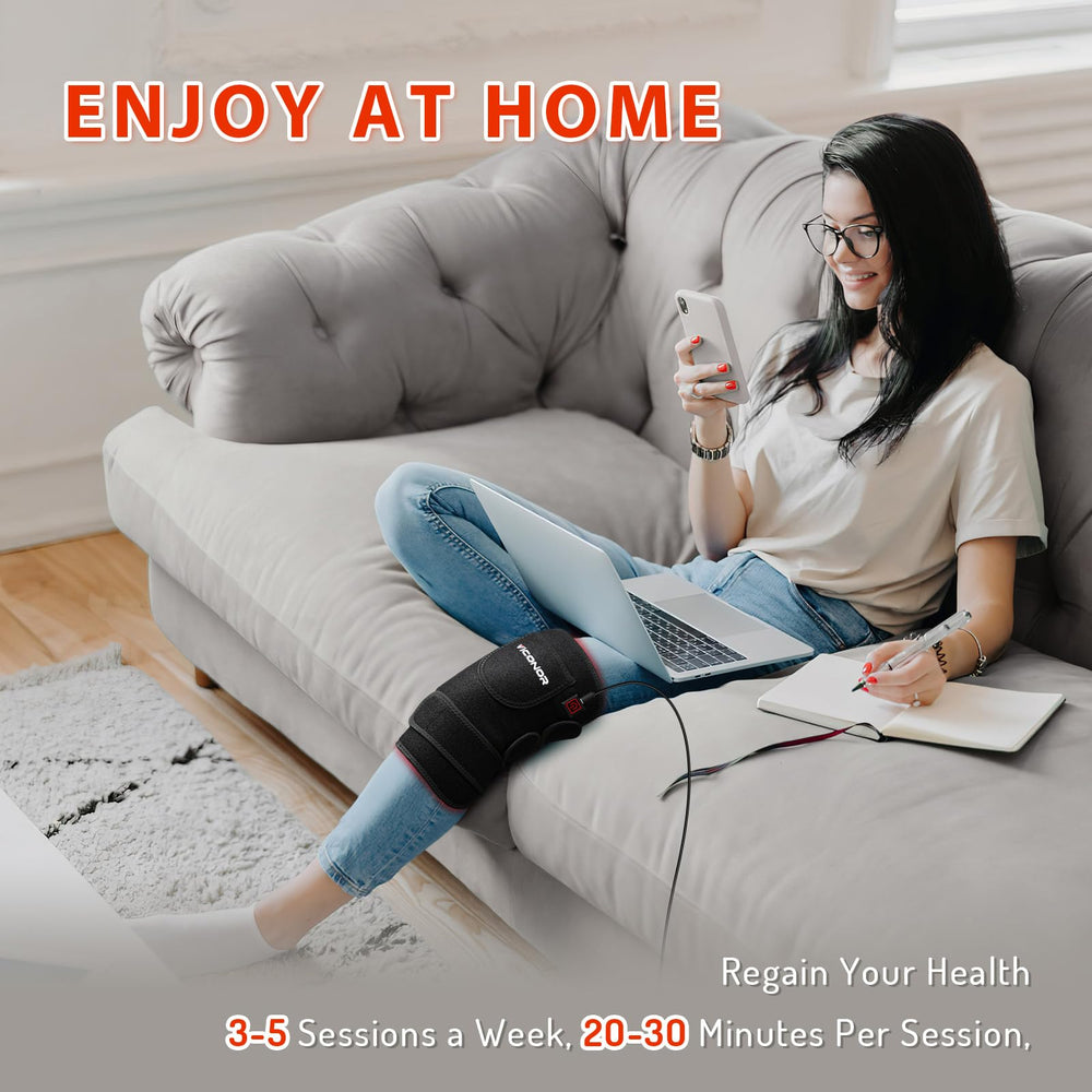 Viconor red and near-infrared lights provide comfortable therapy with deep tissue feel.