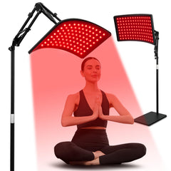 Viconor red-light therapy lamp front view for easy at-home facial sessions.