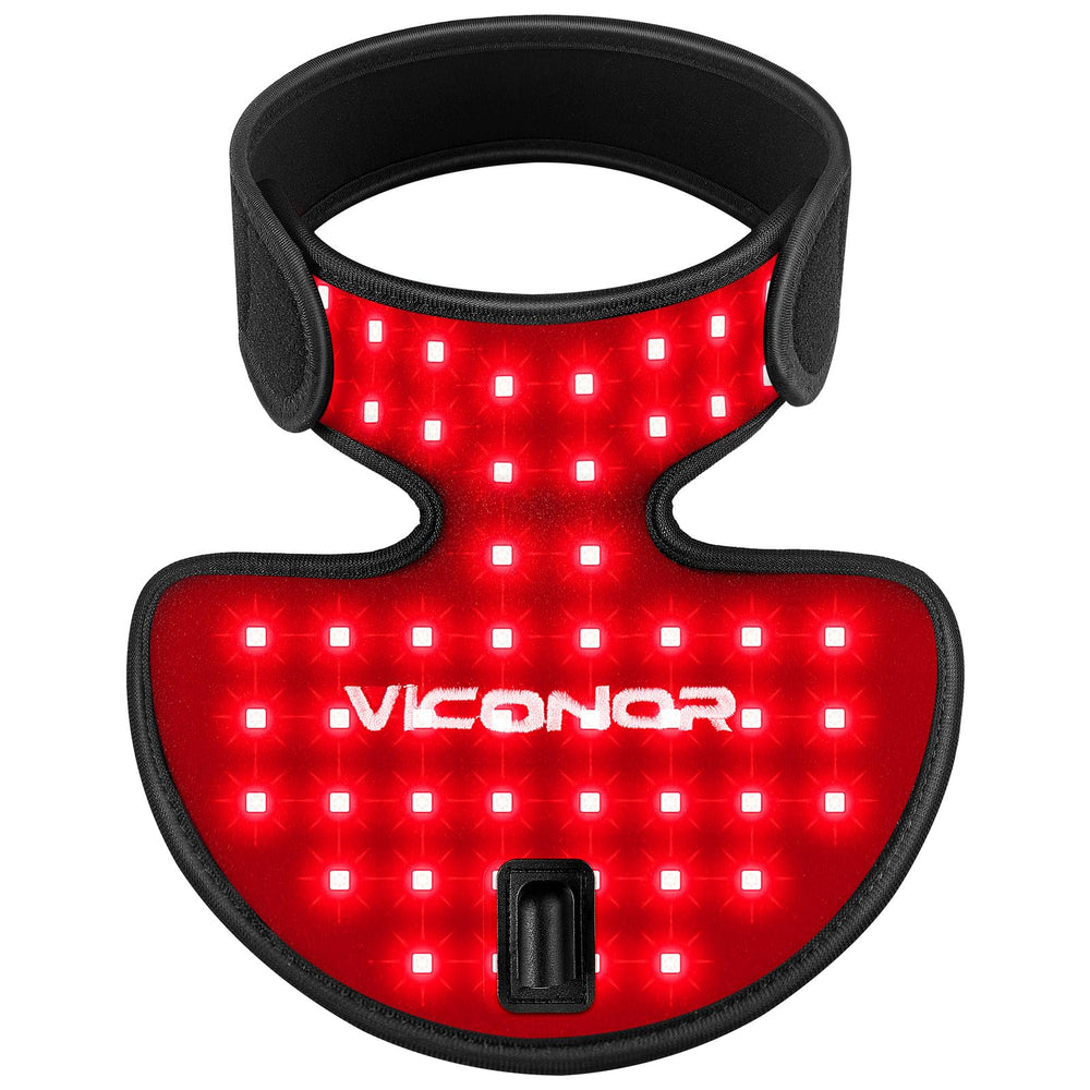 Viconor red light therapy neck and chest device for at-home skin care sessions