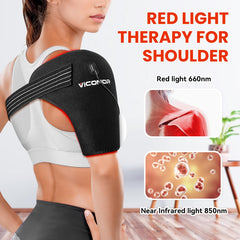 Viconor shoulder wrap heat settings display helps tailor warmth for soothing comfort