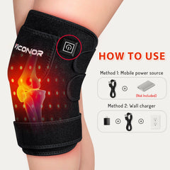 Viconor versatile strap fits knees, elbows, and shoulders securely.