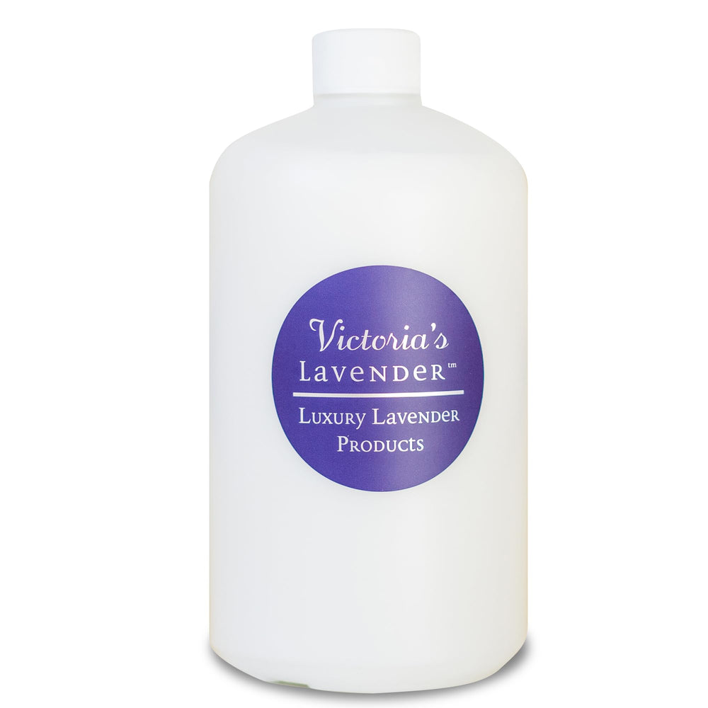 Victoria's Lavender linen spray on a pillow for relaxation before sleep.