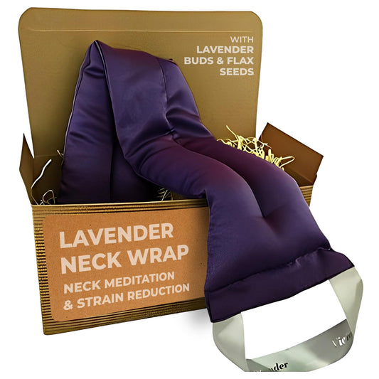 Victoria's Lavender neck wrap heat provides cozy warmth for relaxing evenings.