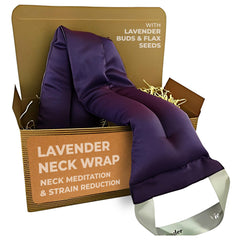 Victoria's Lavender neck wrap heat provides cozy warmth for relaxing evenings.