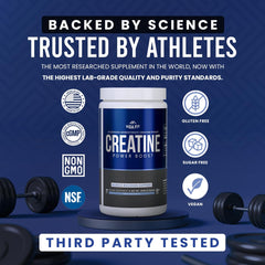 Vida Fit creatine powder with no clumps ensures smooth mixing in beverages.