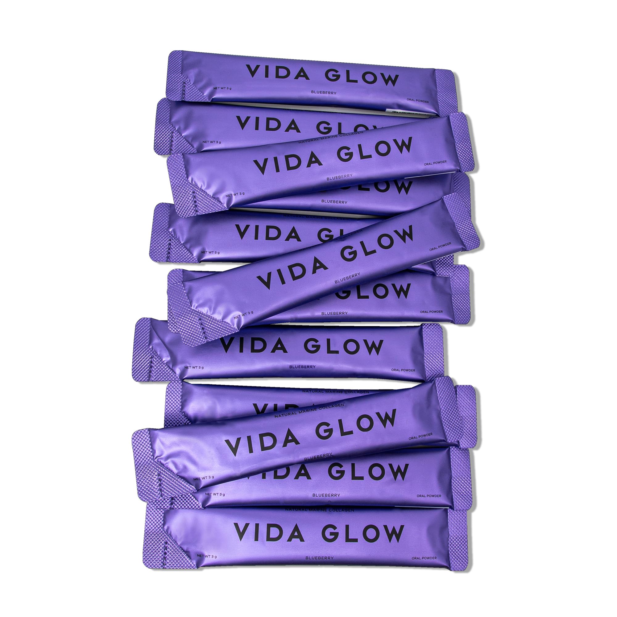 Close-up of Vida Glow Marine Collagen powder dissolving in smoothie.