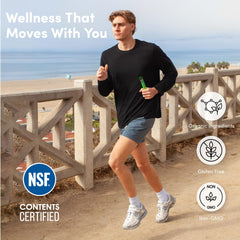 Active lifestyle scene with Aurora supports gym readiness and recovery.