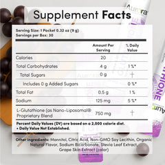 Aurora single-serve sachet ready for on-the-go use.