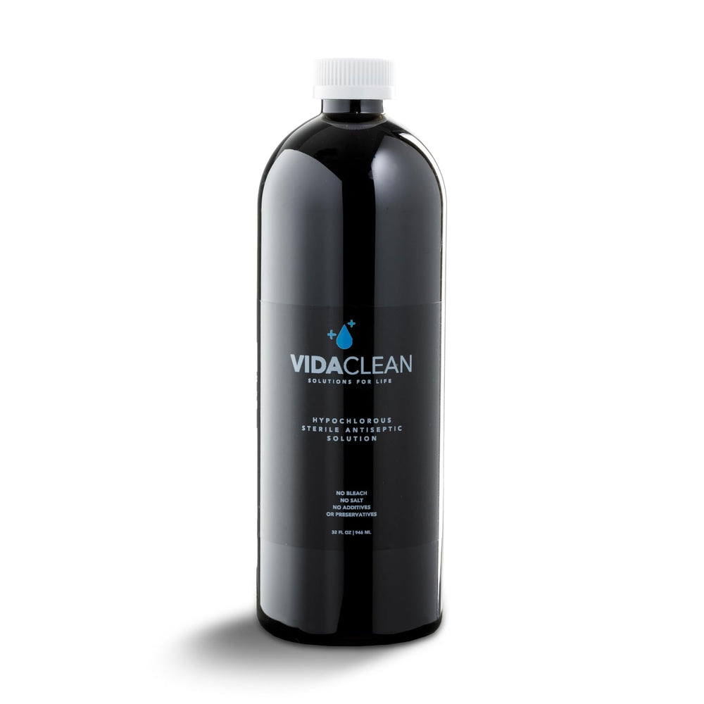 VidaClean 32oz bottle for convenient wound wash and care