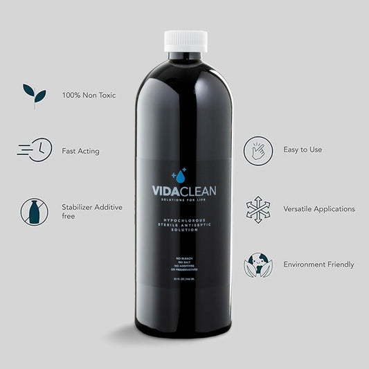 VidaClean bottle with spout enabling easy, no-dilution application