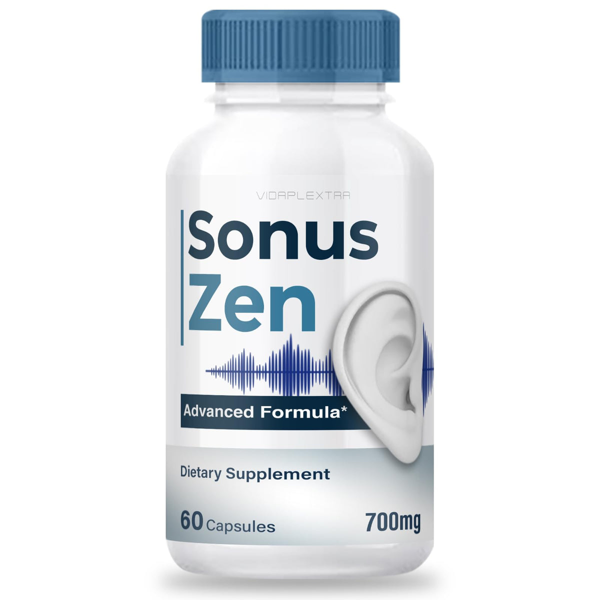 VIDAPLEXTRA Sonus Zen capsules front view for daily cognitive support.