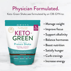 VIDAPURA Keto-Green Protein being poured into a glass