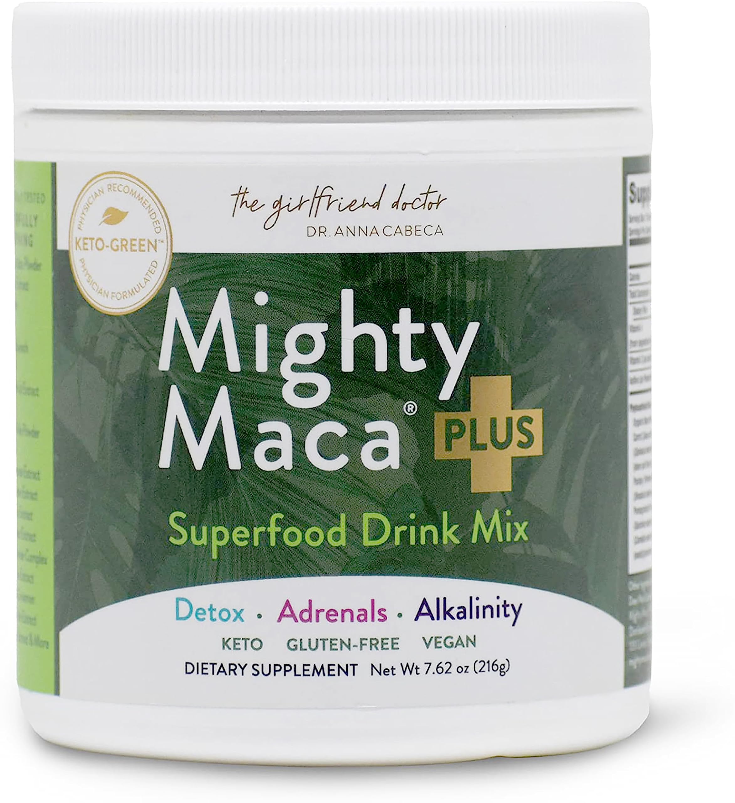 VIDAPURA Mighty Maca Plus bottle with scoop for daily energy support.