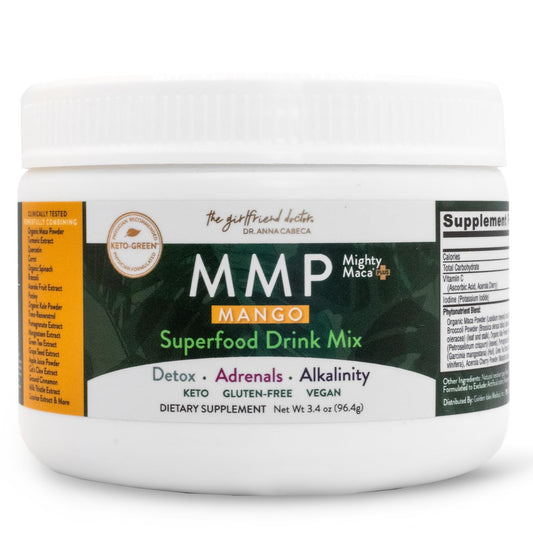 VIDAPURA Mighty Maca Plus Mango bottle—sugar-free greens for daily energy.