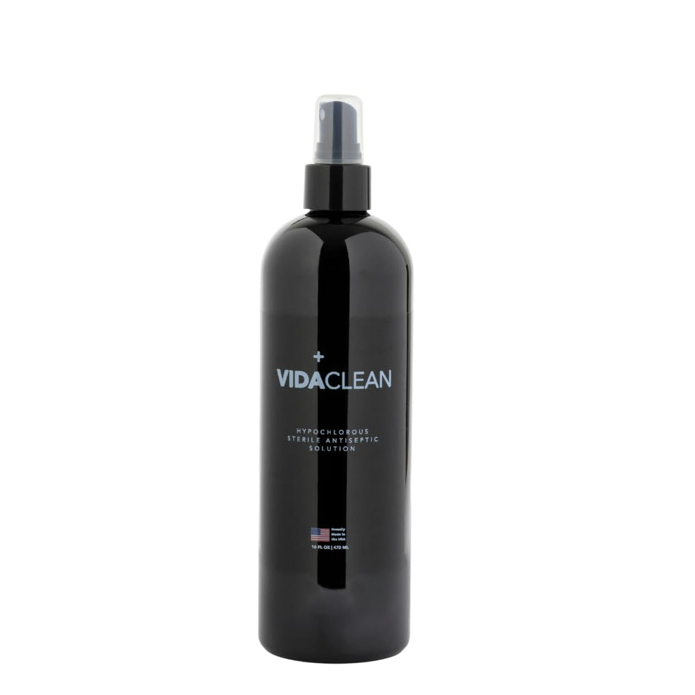VidaClean application mist shows fast-acting hygiene for minor wounds.