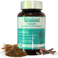 VIFADIMED Colon bottle front view for digestive wellness