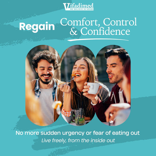 Close-up of VIFADIMED Colon capsules for daily gut care