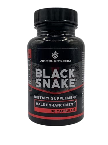 Black Snake bottle front from Vigor Labs showing premium packaging