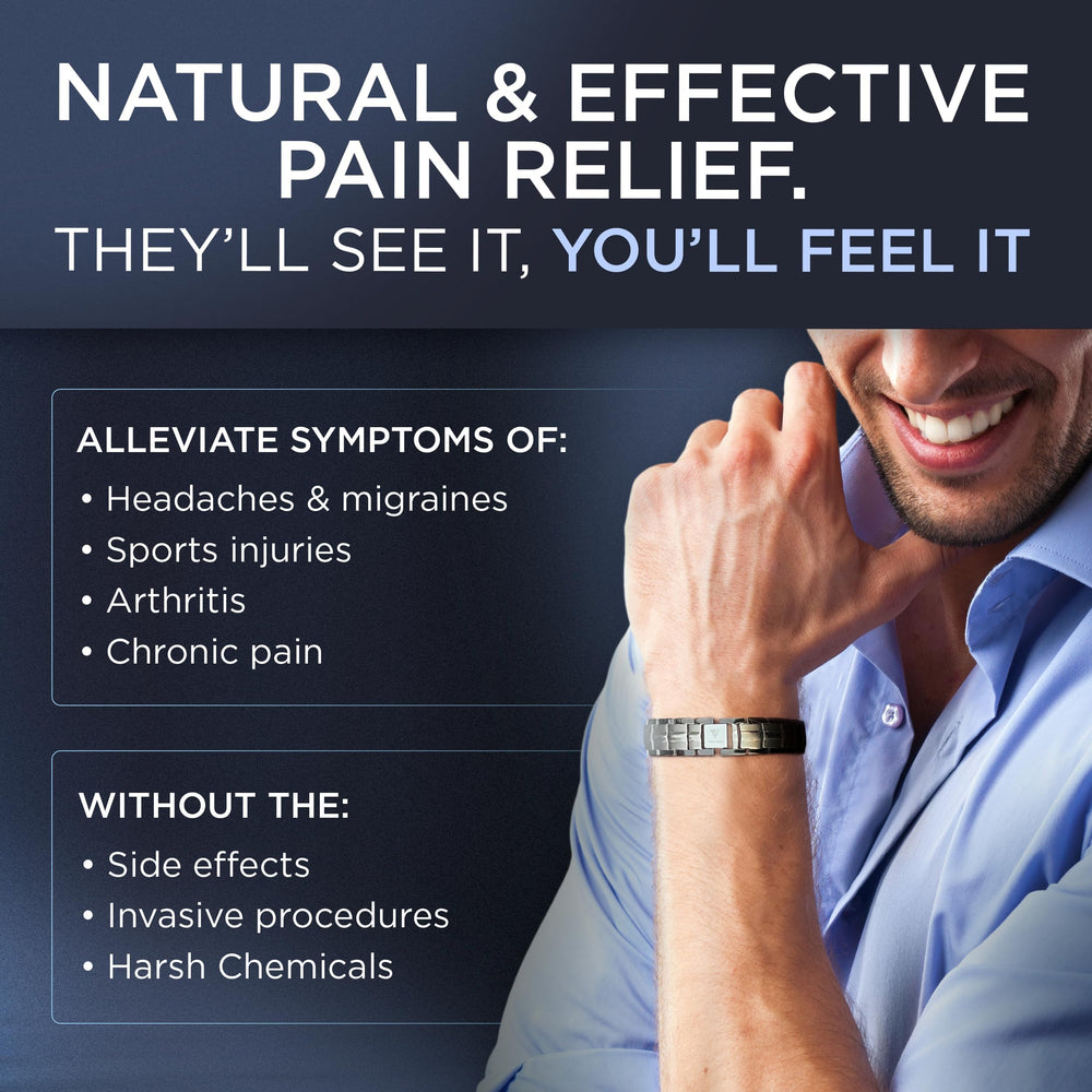 Vigor Wave bracelet magnets close-up — highlights 2x strength magnets for potential support