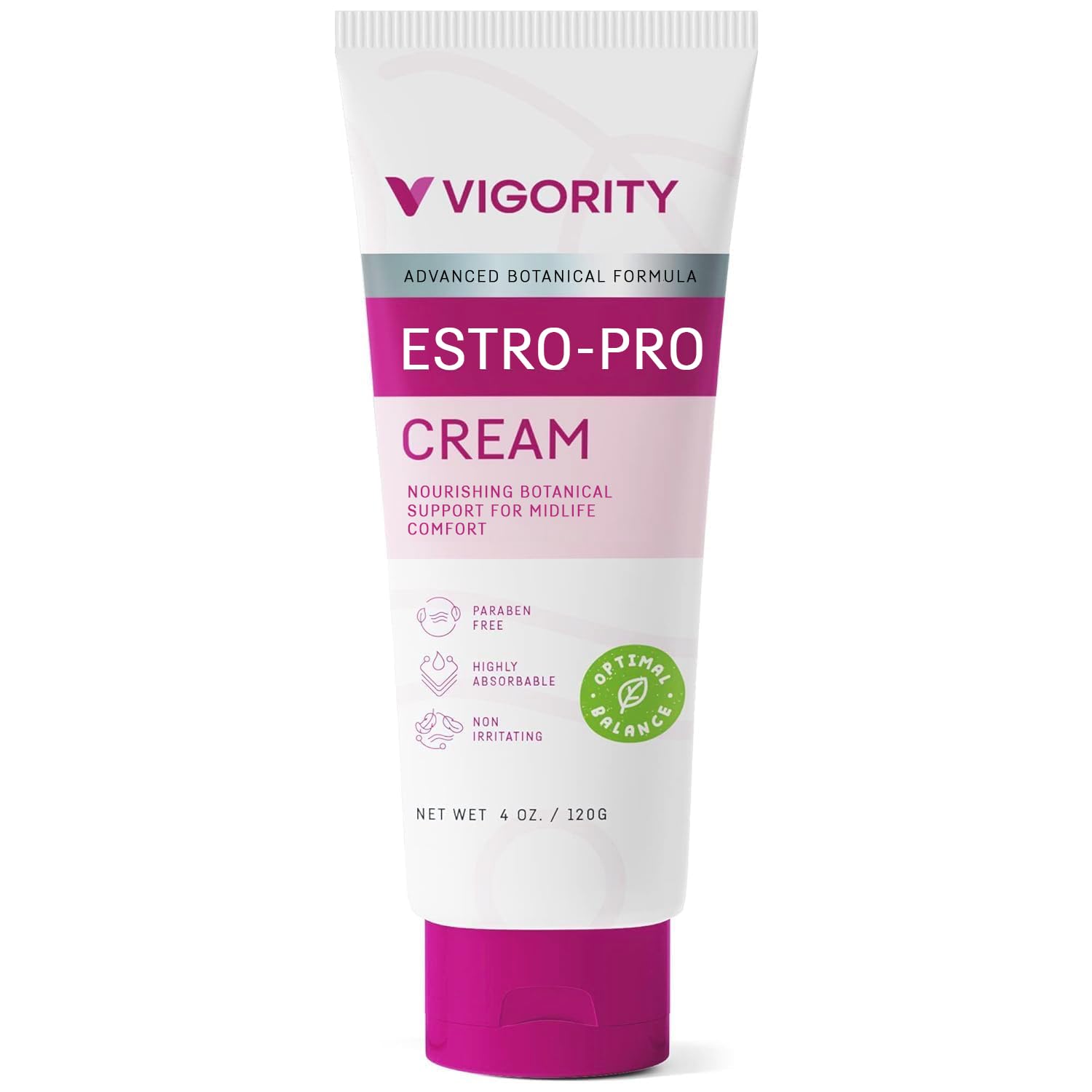 Vigority Phyto-Pro cream jar highlighting plant-based formula for nourishing moisture.