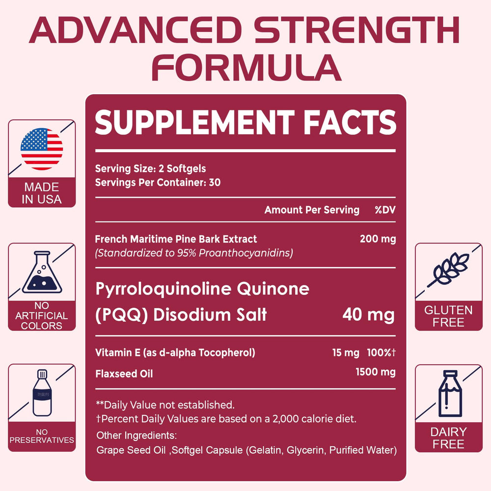 Vigorizar Pycnogeno vitamin E capsule highlighting antioxidant blend.