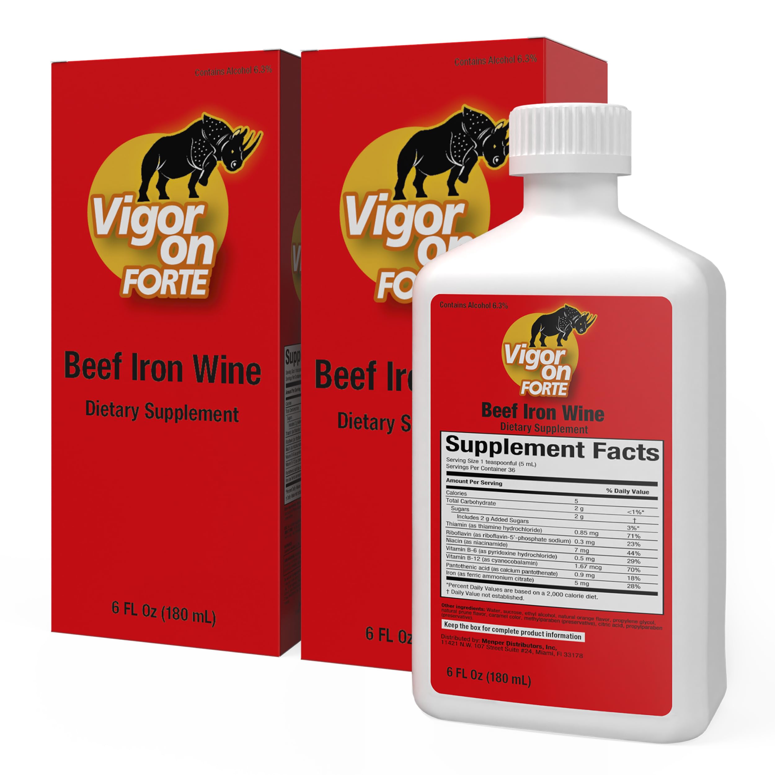 VIGORON FORTE appetite bottle closeup highlighting vegan formula for energy support.
