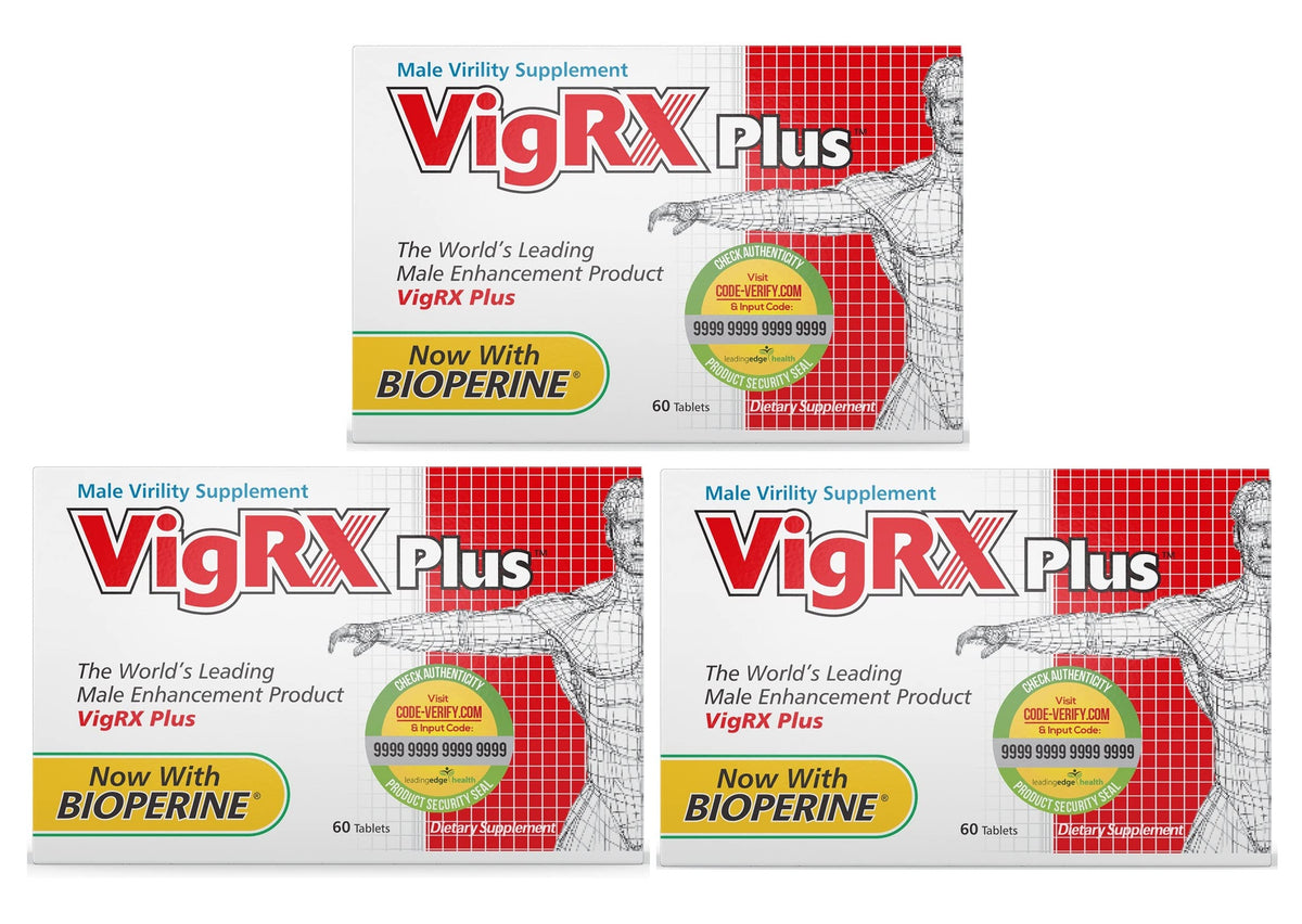 VigRX Plus daily supplement tablets pack shot for daily wellness support.